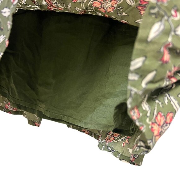 Sezane Rue Saint-Fiacre Julia Mini Skirt Floral Ruffle Pleated Flared A-Line - Picture 12 of 12